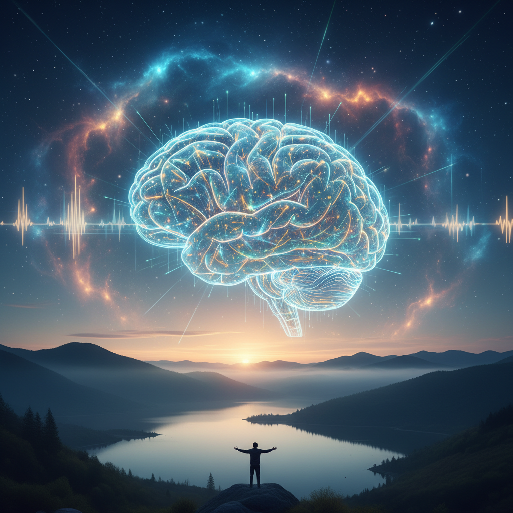 Close-up abstract image of glowing neural pathways in a human brain, illustrating neuroplasticity